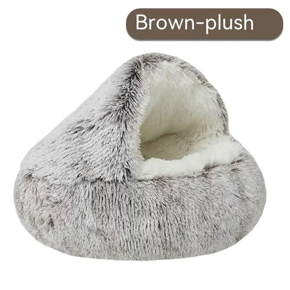 Luvra cozy Nest Semi-Closed Pet Bed for Cats and Small Dogs
